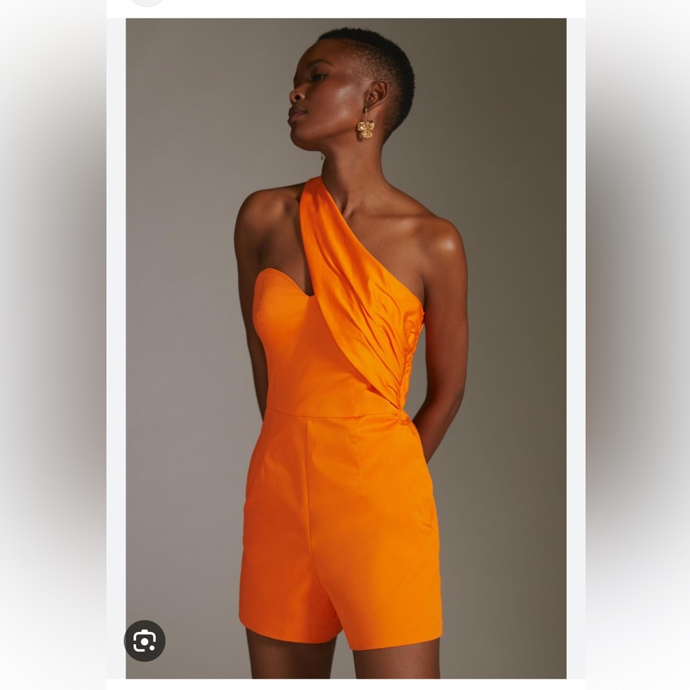 Hutch one shoulder Romper from Anthropologie